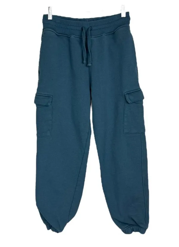 Oner Active All Day Cargo Joggers Sz Medium Teal Blue Pocket Sweatpants - Image 4