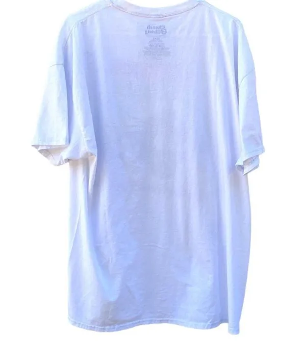 Cheech & Chong Womens plus size 0X/1X short sleeve white graphic tee - Image 2