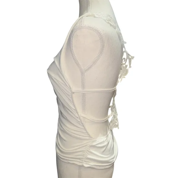 Strappy lace back top White Size M - Image 3