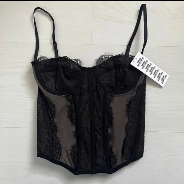 Urban Outfitters Out from Under Modern Love Corset Top Black - Image 18