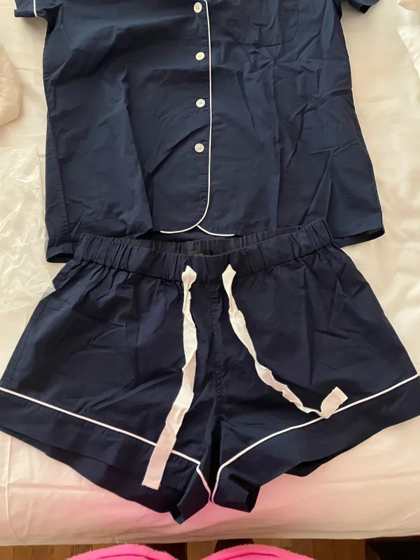 J. Crew Pajama short set in end-on-end cotton - Image 5
