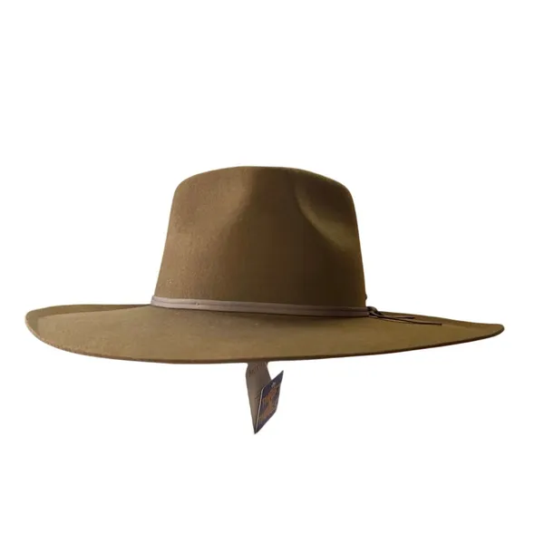 Brixton Marlow Rancher Hat Coffee SZ M NWT 100% Wool Felt Adjustable Flaw - Image 8