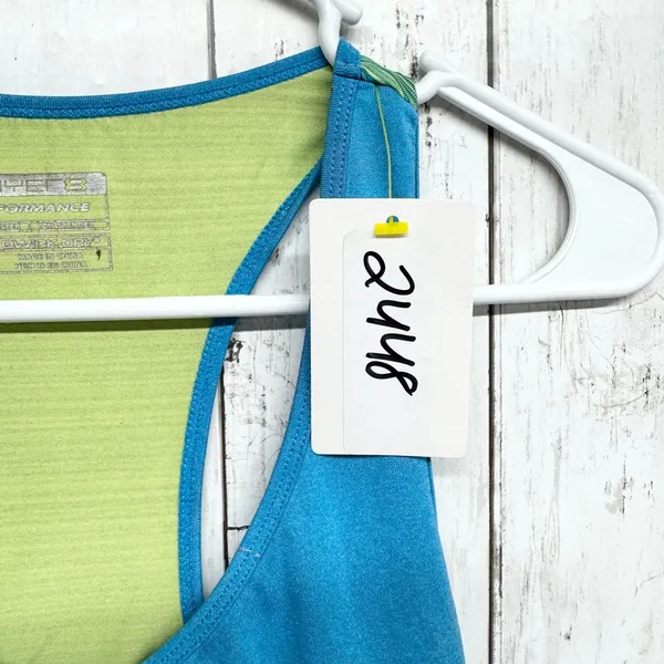 Layers Shirt Women Size Medium Blue‎ Performance QWick Dry Halter Sleeveless Top - Image 3