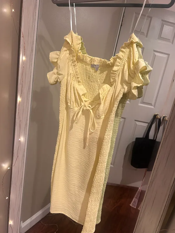 Yellow Mini Dress - Image 3