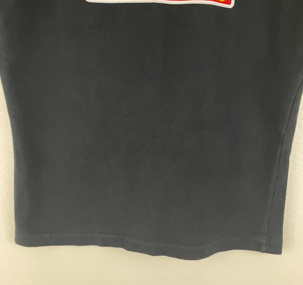 Oopsy Daisy Vintage Y2K 2000’s Black Warning! Out Of Control Tee - Image 4