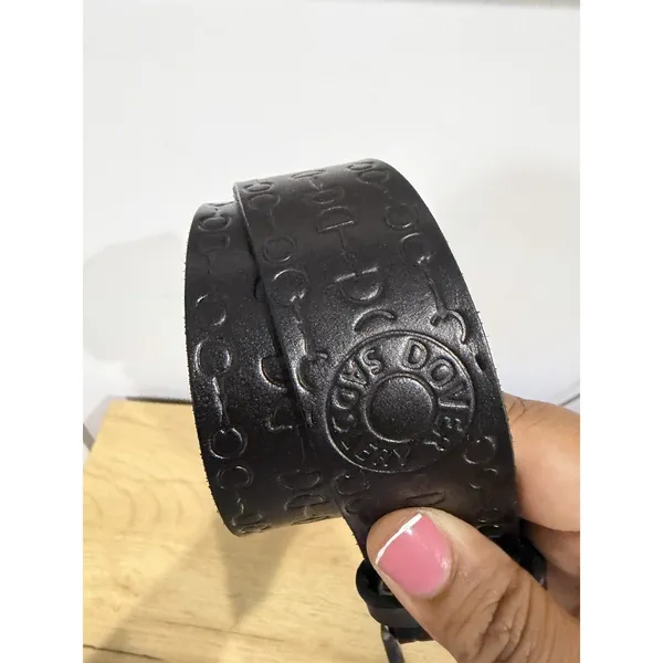 Dover Saddlery Bit By Bit‎ Belt Embossed Leather Equestrian Women Sz 28 Black - Image 4