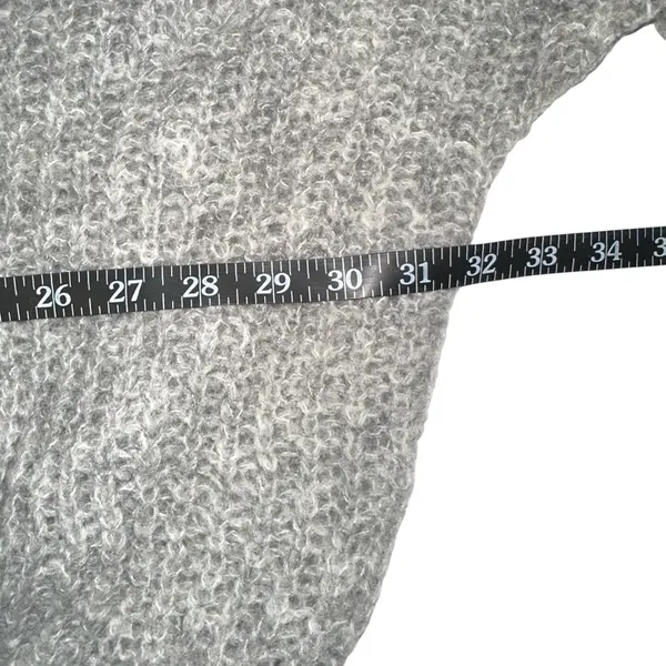 Free People Moonbeam Alpaca Blend Knit V-Neck Oversized Sweater MEDIUM - Image 8