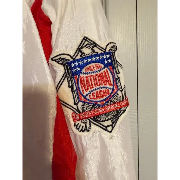 Vintage Atlanta Braves‎ Windbreaker Women's Medium - Image 8