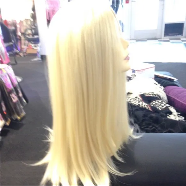 FREE WIG CAP blonde human hair Blende Long Wig - Image 4