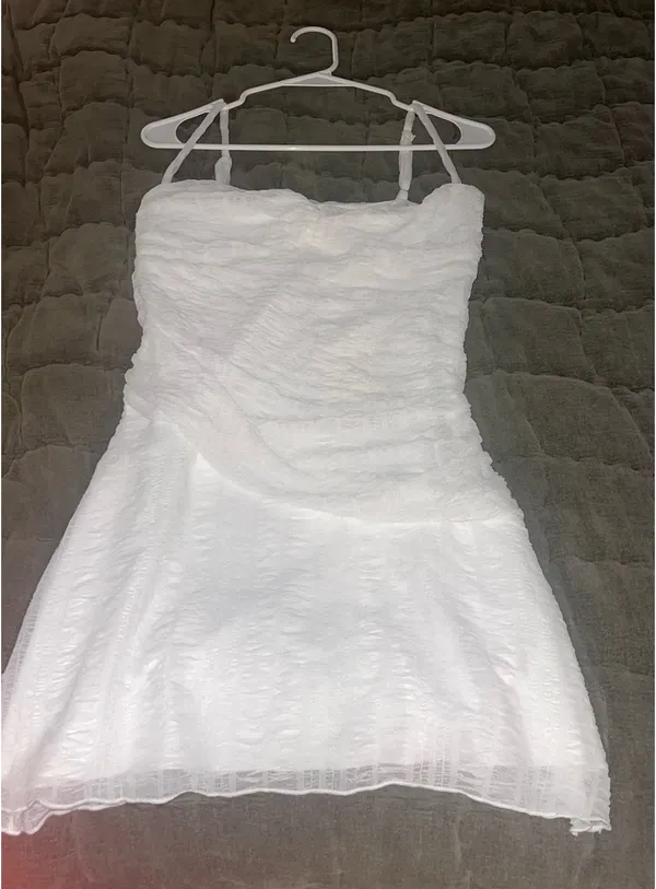 Peppermayo White Lace Mini Dress - Image 2