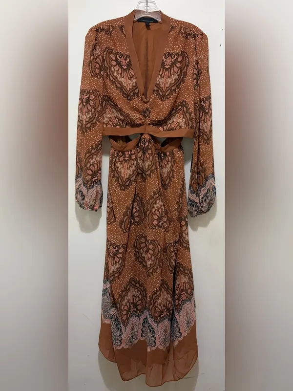 White‎ House Black Market Long-Sleeve V-Neck Cutout Midi Dress Sz.14 NWT - Image 5