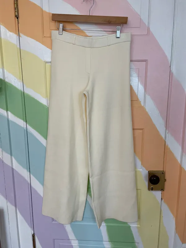 NWOT MESHKI Lauren Knit Trouser & Braxton Cozy Jumper Sweater Set in Ivory 🧡🎀 - Image 11
