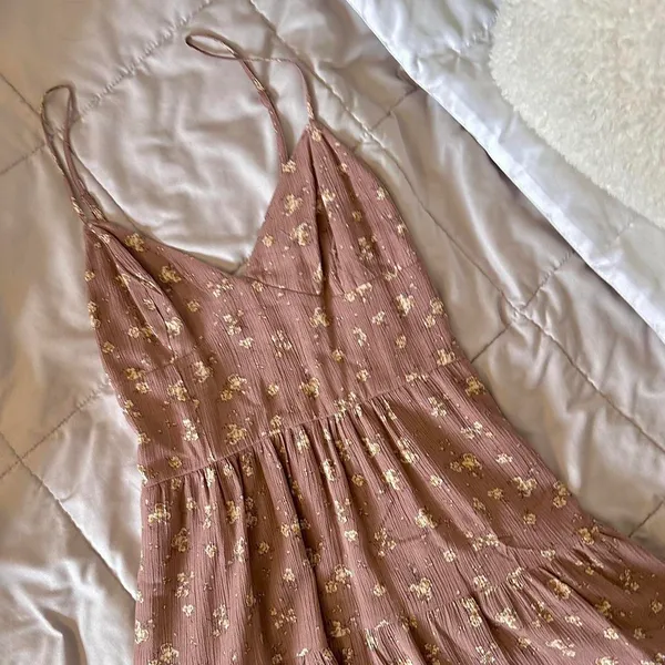 Garage Brown Floral Dress - Image 2
