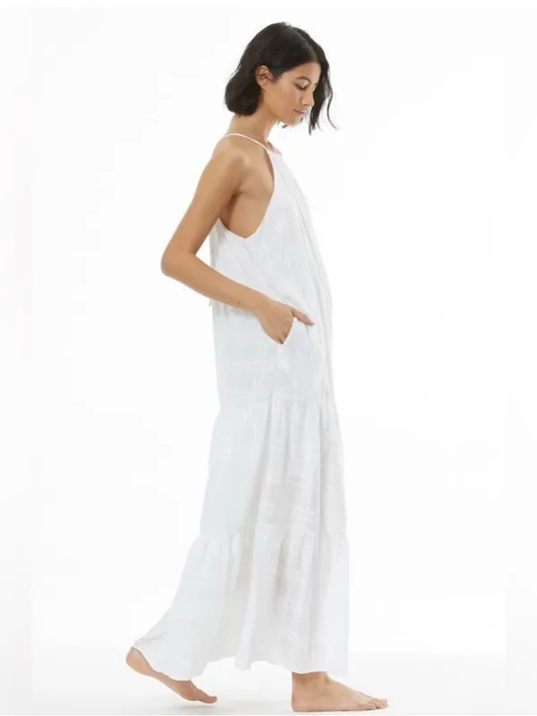 Young Fabulous Broke Tiered Maxi Dress Small Vaca Prairie Cottage Farmers Market - Image 6