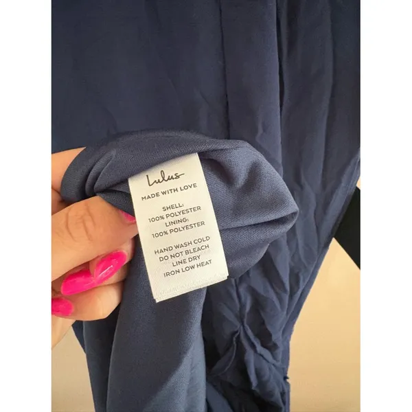 Lulus Alorna Dark Navy Sleeveless Ruffled Maxi Dress Size Small NWT Whimsical - Image 9