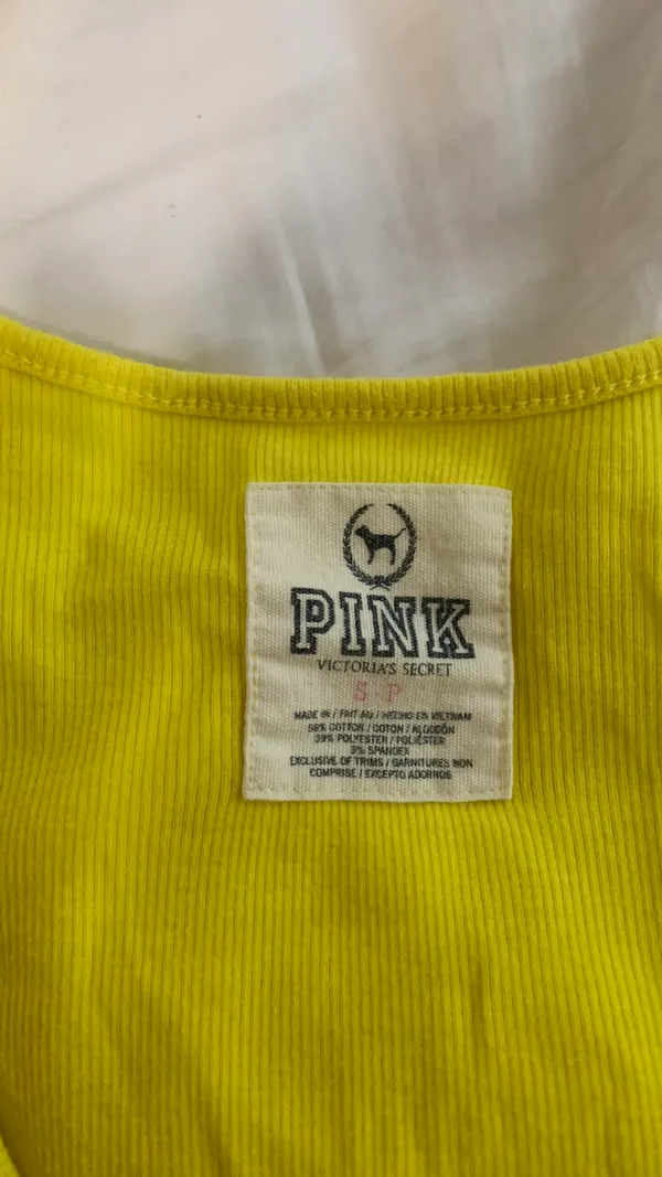 PINK Victoria’s Secret Yellow Tank Top - Image 3