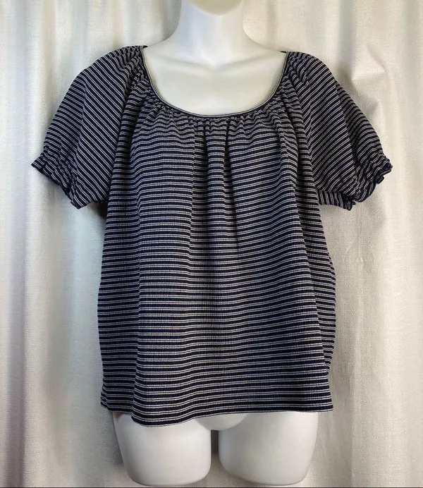 TEXTURE & THREAD PEASANT TOP Medium New - Image 11