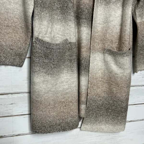 Maurices Neutral Ombre Open Front Cardigan Sweater Size Large - Image 5