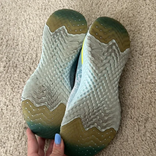 Light Blue Nike Fly Knit Sneakers - Image 4