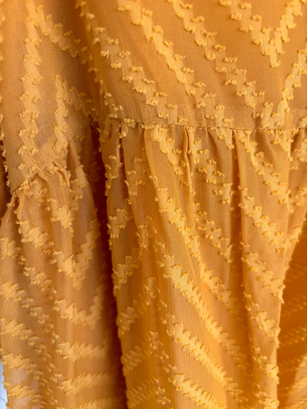 Boutique Dress Yellow Size M - Image 3