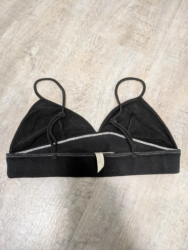 Intimately Free People Black Triangle Bralette Size Medium - Image 2