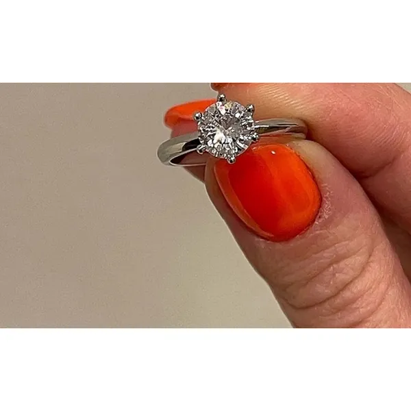 Boutique 2Ct Solitaire Platinum S925 Simulated Diamond Engagement Wedding Ring, Size‎ 6 - Image 11