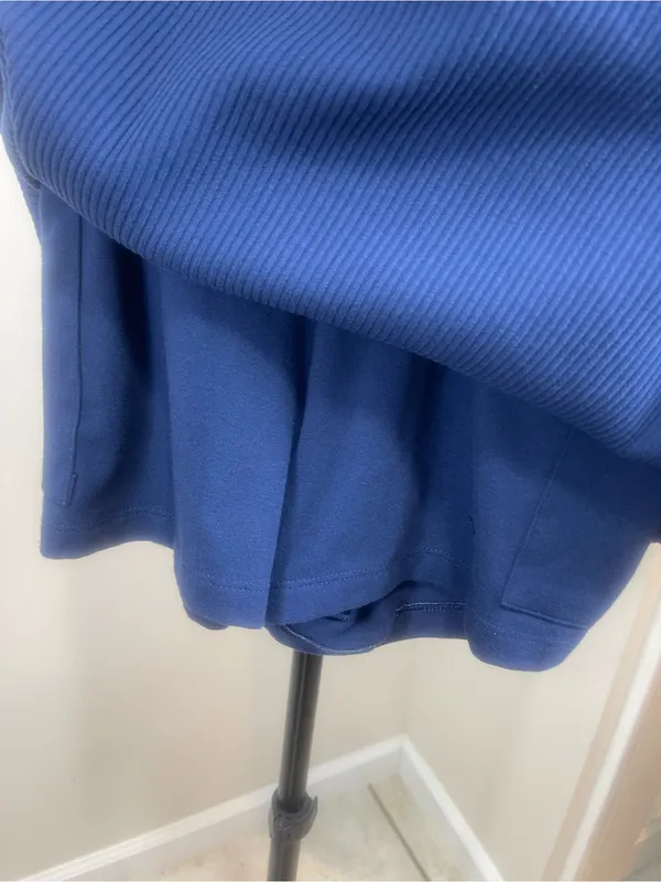 PINK Victoria's Secret Navy Blue Ribbed Tank Dress - Image 3