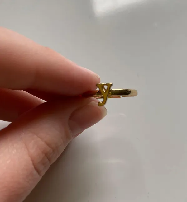 Gold Y Ring - Image 2