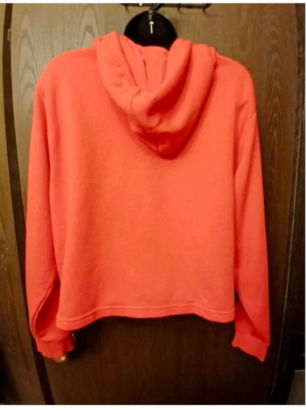 Puma Women's Bright Orange Cropped Pullover Hoodie - Size M - JC401 • Size: Medi - Image 11