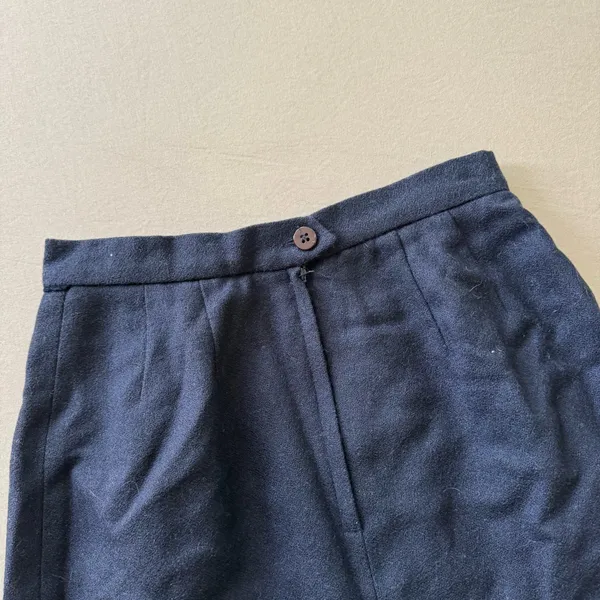 Vintage 90s Wool Pencil Skirt - Image 4