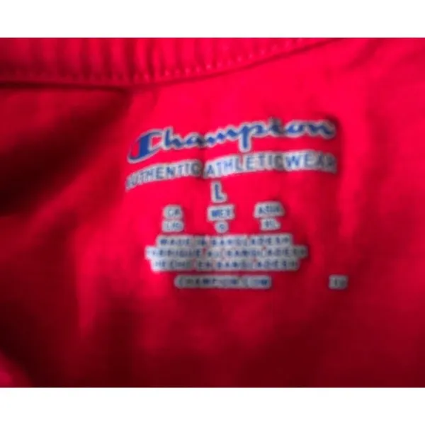 Champion Vintage Georgia Bulldogs T Shirt Large Red Short Sleeves Embroi… - Image 11