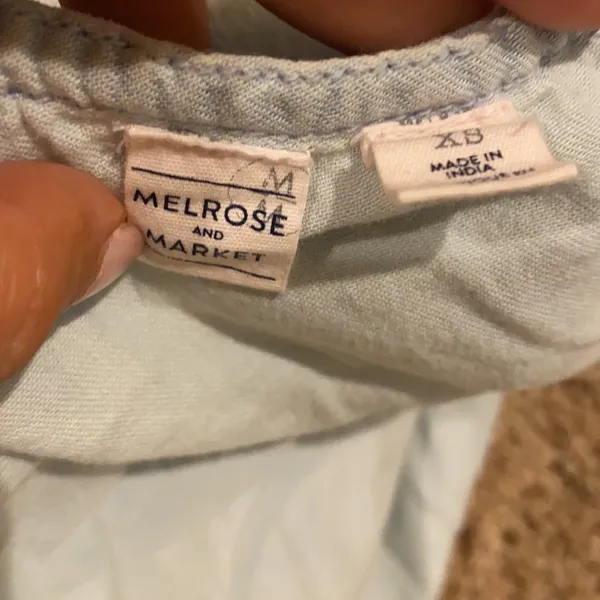 Melrose & Market XS Blue One Shoulder Too GUC - Image 3