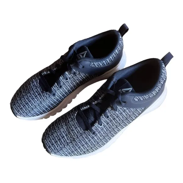 Reebok Women’s Print Lux Collegiate Navy Lace Up Running Shoe Sneakers‎ Size 9 - Image 2