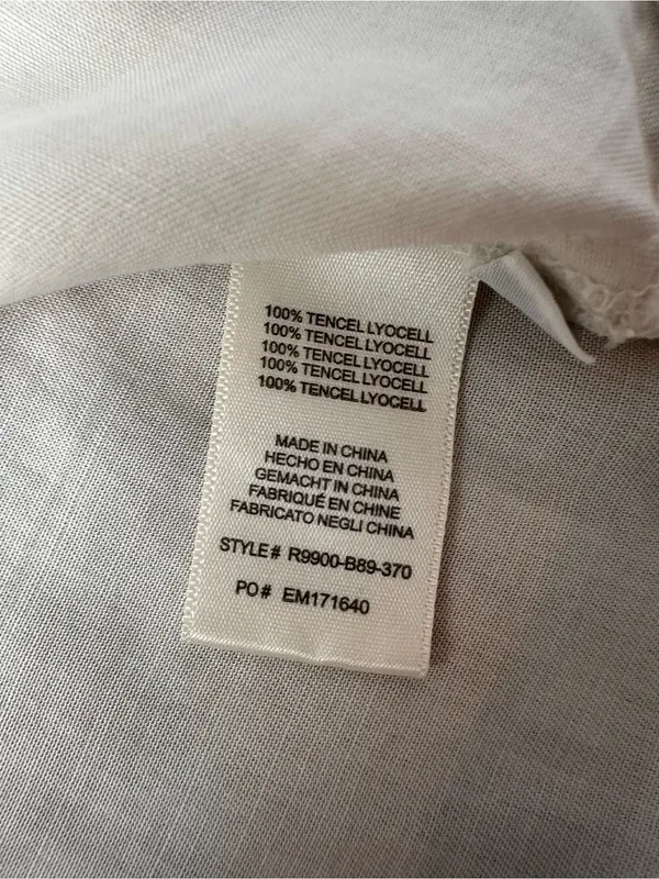 Cloth & Stone Anthropologie Blush Abstract Tencel Button Front Shirt Size S - Image 6