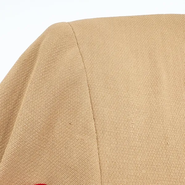 Neiman Marcus Womens Camel Tan Wool Blend Longline Vintage 90s Blazer Size 12 - Image 4