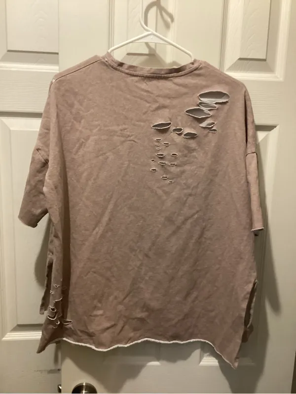 POL Washed Mauve Lightweight Tee - Image 2