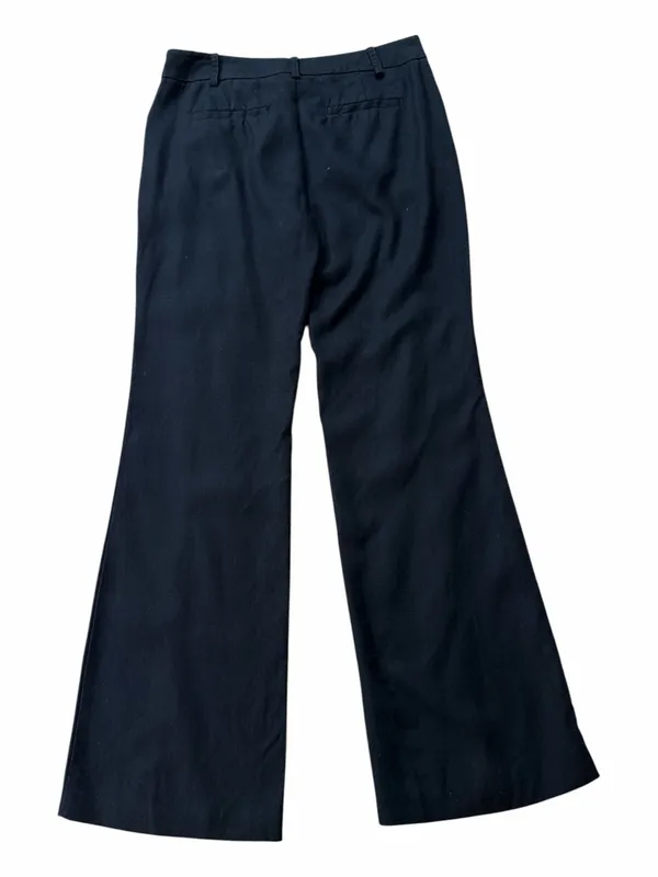 Elevenses Anthropologie Brighton Black Pintuck Tailored Flare Pants - Image 2