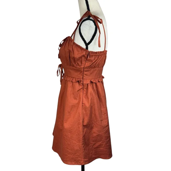 Forever 21 Medium A-Line Dress Sleeveless Lined Adjustable Straps Empire Waist - Image 7
