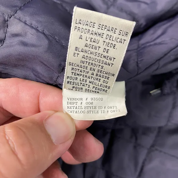 Eddie Bauer Coat Womens Medium‎ Blue Hooded Fleece Lined Insulated Parka Warm - Image 11