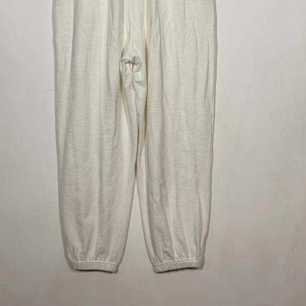 Free People Beach White Jogger Jumpsuit Medium White‎ Racerback Boho Loungewear - Image 4