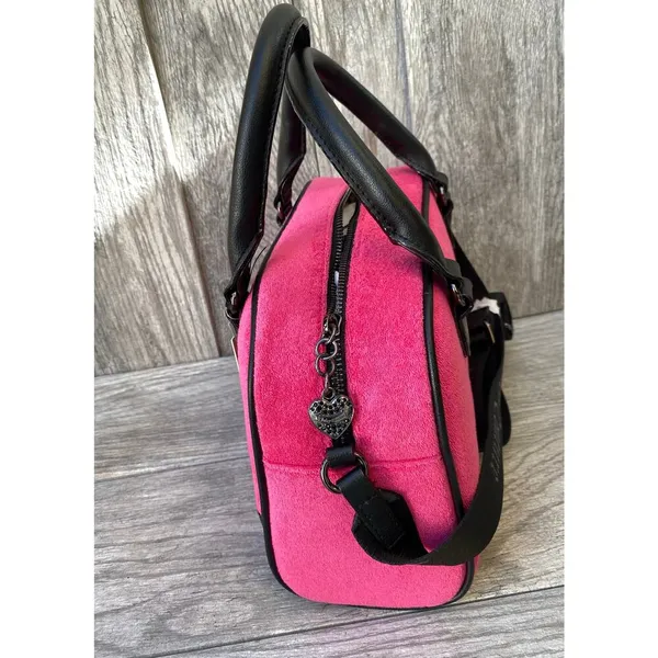 Juicy Couture | Pink Bowler Satchel Bag & Black Card Wallet Set - Image 7