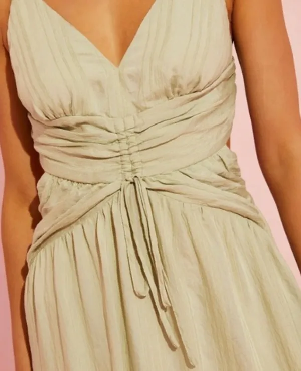 VICI NWOT! Green Tiered Maxi Dress - Image 3