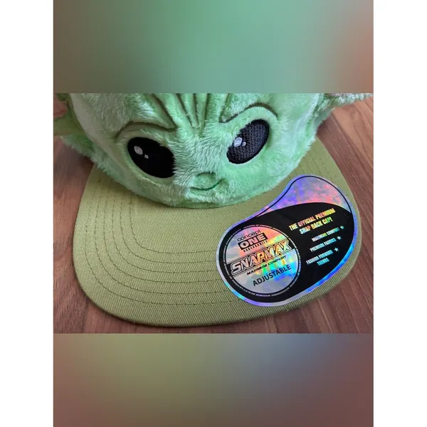Star Wars The Mandalorian Grogu Plush Snapback Hat Cap Concept One Unisex - Image 2