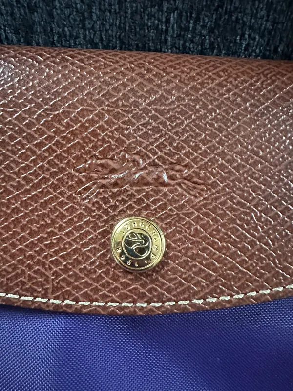 Large Longchamp Le Pliage Tote Purple - Image 2