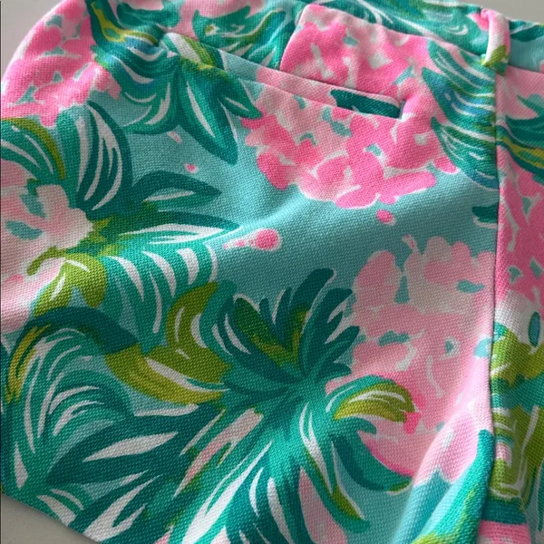 Lilly Pulitzer Callahan Knit Short Blue Ibiza‎ Pineapple Shake size 6 - Image 8