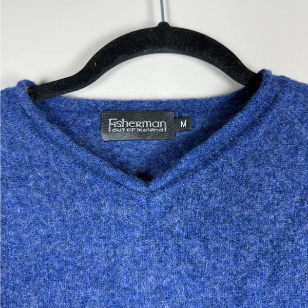 Fisherman Out Of Ireland Roll Neck LambsWool Sweater Womans M - Image 7