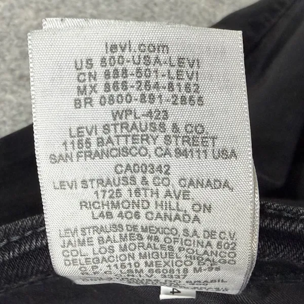 Levis 505 Straight Leg Jeans Womens 10 Long Black‎ Mid Stretch Classic Timeless - Image 15