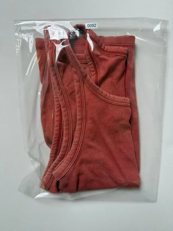 Aerie Casual Basic Women's Ribbed Racerback Tank Top in Burnt Orange Red Large - Image 6