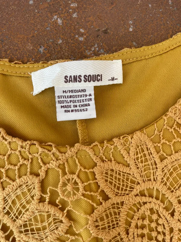 ZARA Sans souci mustard blouse - Image 3