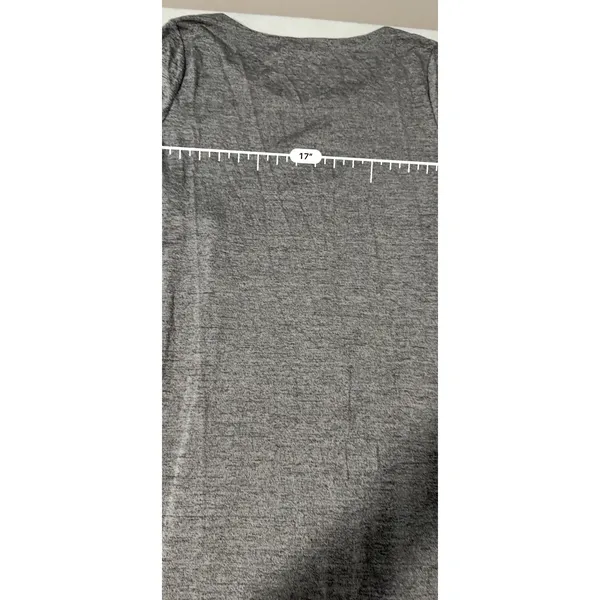 A Pea in the Pod Maternity Gray Heathered Side Ruched Sheath Dress Medium - Image 6